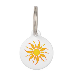 Placa Para Mascotas Sun