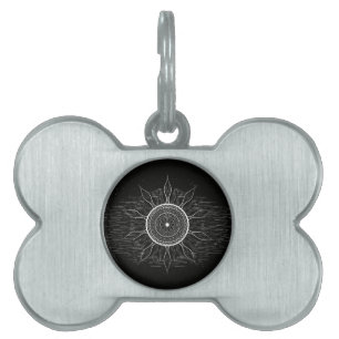 Placa Para Mascotas Sun Mandala 2