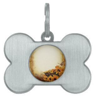 Placa Para Mascotas Sunflower