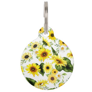 Placa Para Mascotas Sunflower 7