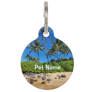 Placa Para Mascotas Sunny Maui Beach