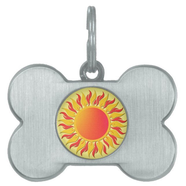Placa Para Mascotas Sunshine (Frente)