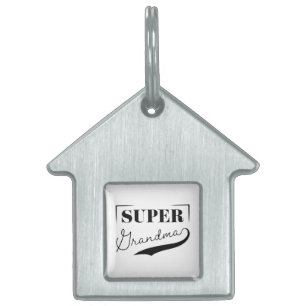 Placa Para Mascotas Super Abuela