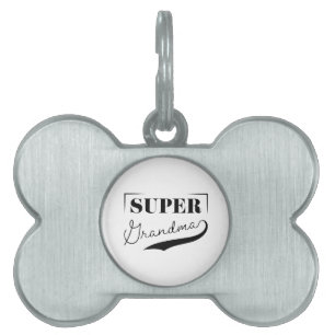 Placa Para Mascotas Super Abuela