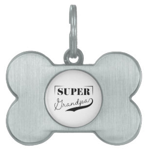 Placa Para Mascotas Super Abuelo
