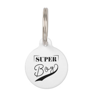 Placa Para Mascotas Super Boy