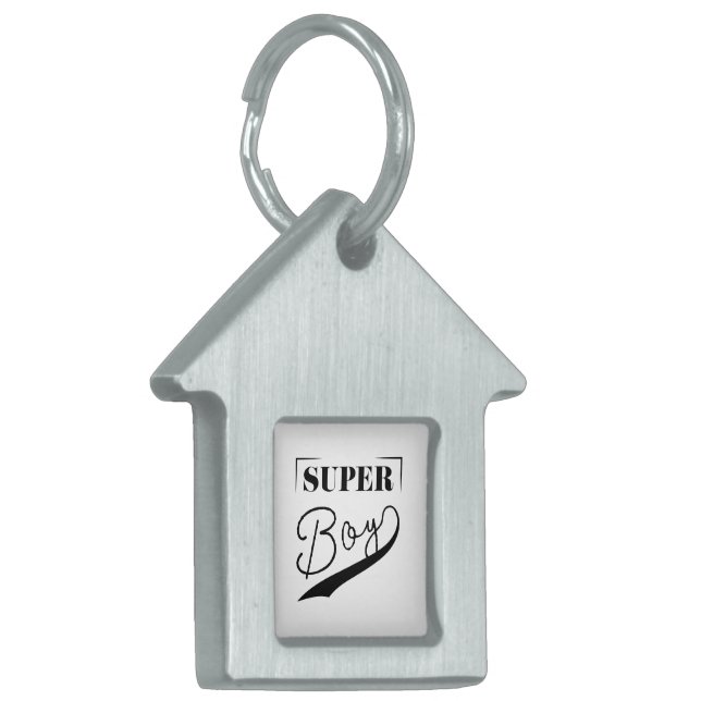 Placa Para Mascotas Super Boy (Frente Izquierda)
