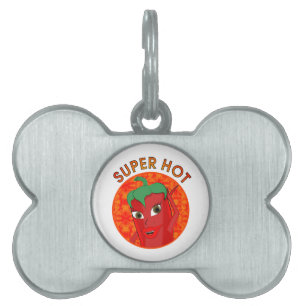 Placa Para Mascotas Super Diva de Pepper Caliente