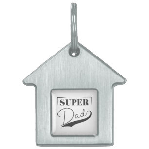 Placa Para Mascotas Super Papá