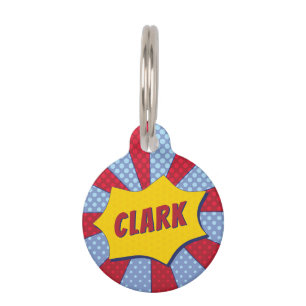 PLACA PARA MASCOTAS SUPER (ROJO)