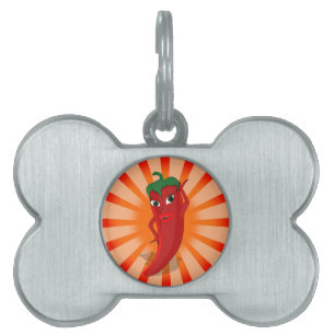 Placa Para Mascotas Superestrella del Red Pepper