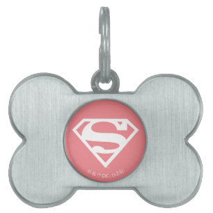 Placa Para Mascotas Supergirl Solid S-Shield