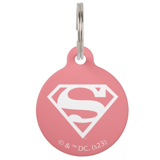 Placa Para Mascotas Supergirl Solid S-Shield