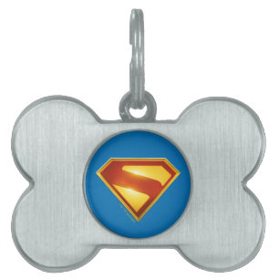 Placa Para Mascotas Superman Golden S Shield Brilliance