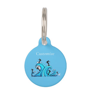 Placa Para Mascotas Surfers Everywhere Thunder_Cove