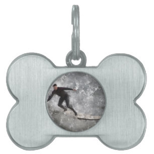 Placa Para Mascotas Surfista
