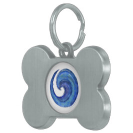 Placa Para Mascotas Susea Blu Studios Water Pet Tag