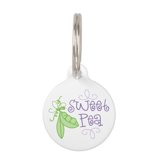 Placa Para Mascotas Sweet Pea (Anverso)