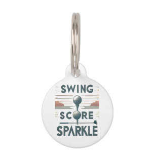 Placa Para Mascotas Swing, Score, Sparkle