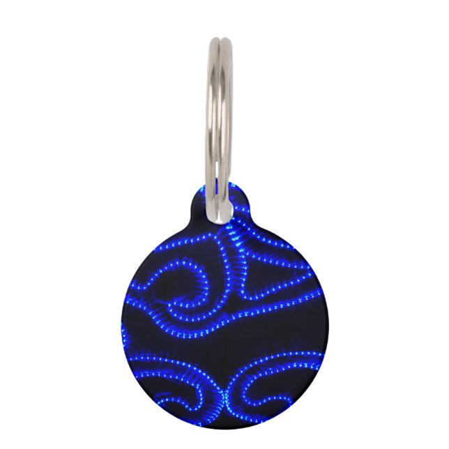 Placa Para Mascotas Swirls of Light  (Anverso)