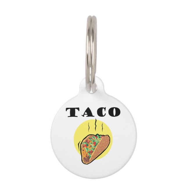 PLACA PARA MASCOTAS TACO (Anverso)