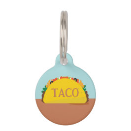 PLACA PARA MASCOTAS TACO