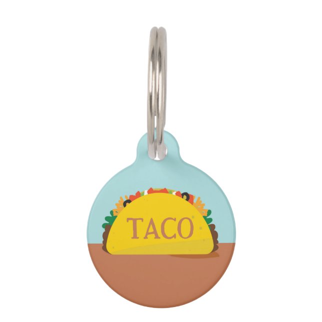 PLACA PARA MASCOTAS TACO (Anverso)