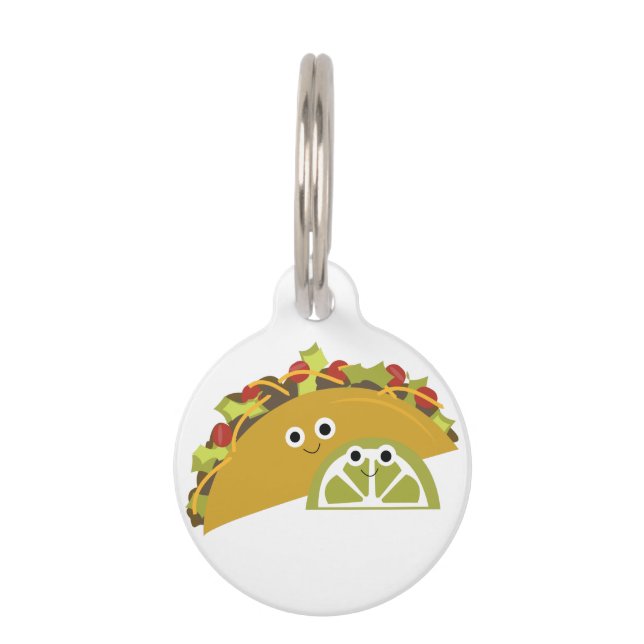 Placa Para Mascotas Taco (Anverso)
