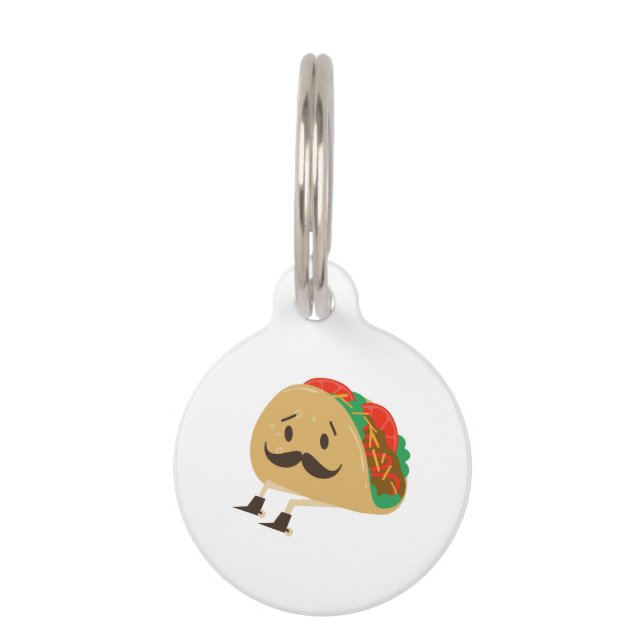 Placa Para Mascotas Taco con puros (Anverso)