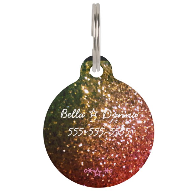 Placa Para Mascotas Tagger rojo (Reverso)