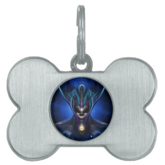 Placa Para Mascotas Taidushan Sai Shadow Blue Pet Tag