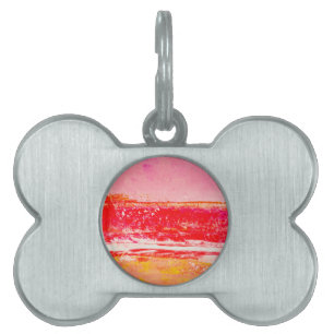 Placa Para Mascotas Talla de perro con arte personalizado