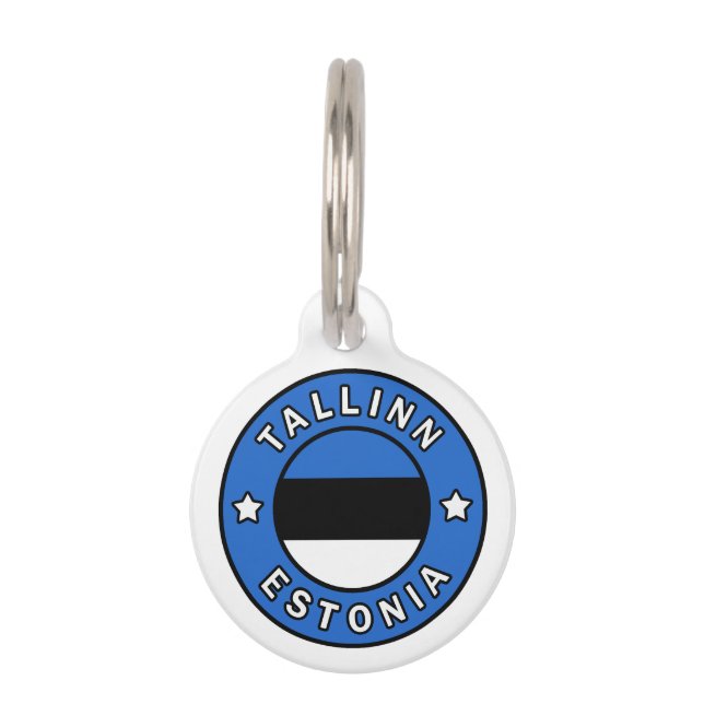 Placa Para Mascotas Tallinn Estonia (Anverso)