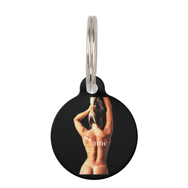 Placa Para Mascotas Tanlines de modelo de aptitud Thunder_Cove (Anverso)