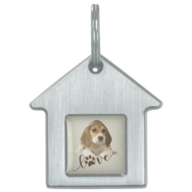 Placa Para Mascotas Tapiz Beagle Faux Canvas Print Acrylic Print Tr (Frente)