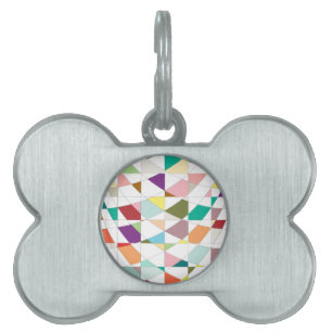 Placa Para Mascotas Tapiz de colores abstractos