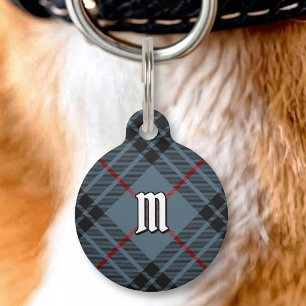 Placa Para Mascotas Tartan Azul Clan MacKay