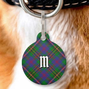 Placa Para Mascotas Tartan Clan Wood