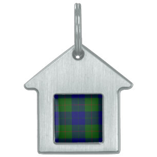 Placa Para Mascotas Tartán de barclay