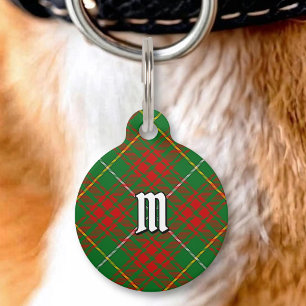 Placa Para Mascotas Tartan de caza Clan Bruce