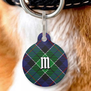 Placa Para Mascotas Tartan de caza del clan Leslie