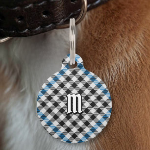 Placa Para Mascotas Tartan de cuadros Clan Haig