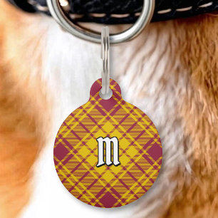 Placa Para Mascotas Tartan de Vestido Clan MacMillan