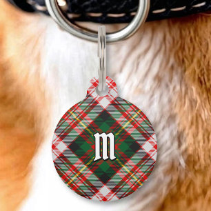 Placa Para Mascotas Tartan de Vestido del Clan Carnegie