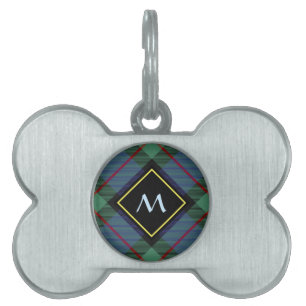 Placa Para Mascotas Tartan del Clan MacLaren