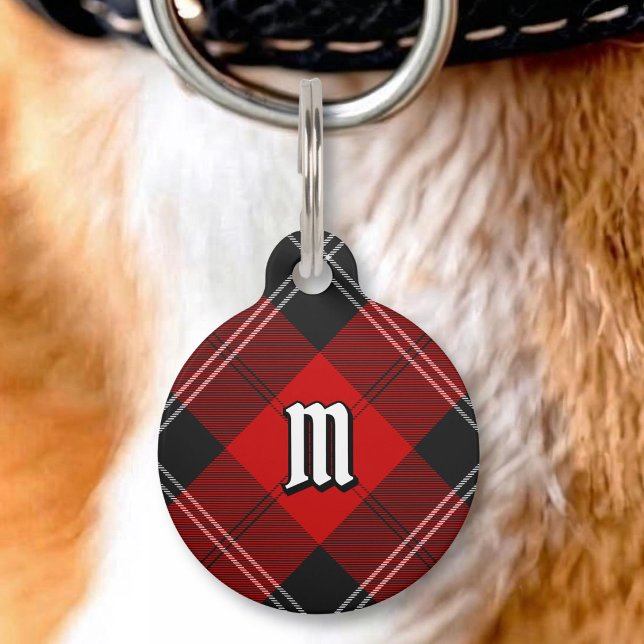 Placa Para Mascotas Tartan Rojo Clan Ramsay (Subido por el creador)