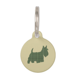 Placa Para Mascotas Tartan Scottie