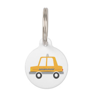 Placa Para Mascotas Taxi Cab