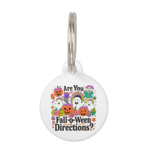 Placa Para Mascotas ¿Te Caes O Ween Direcciones Docente Halloween