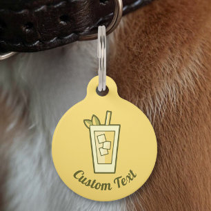 Placa Para Mascotas Té helado